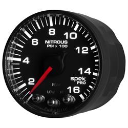 Auto Meter P320328 Spek-Pro Nitrous Gauge, 2-1/16, 0-1600 PSI, Flat