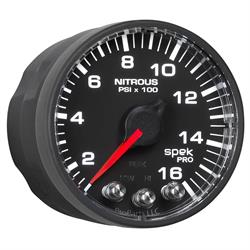 Auto Meter P320328 Spek-Pro Nitrous Gauge, 2-1/16, 0-1600 PSI, Flat