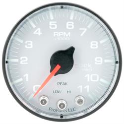 Auto Meter P336128 Spek-Pro Tachometer, 2-1/16, 0-11,000 RPM, Flat Lens