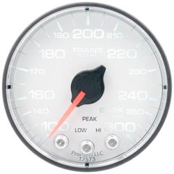 AutoMeter P342128 Spek-Pro Trans Temp Gauge,2-1/16,100-300,Flat