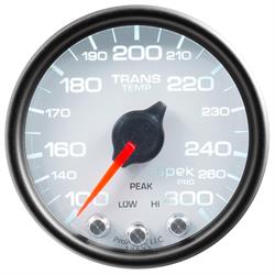 AutoMeter P34212 Spek-Pro Trans Temp Gauge,2-1/16,100-300,Domed