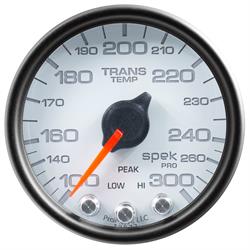 Auto Meter P34212 Spek-Pro Trans Temp Gauge, 2-1/16, 100-300 Deg., Domed