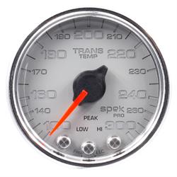 Auto Meter P34221 Spek-Pro Trans Temp Gauge, 2-1/16, 100-300 Deg., Domed
