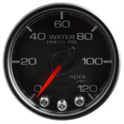 Auto Meter P34532 Spek-Pro Water Press. Gauge, 2-1/16, 0-120 PSI, Domed