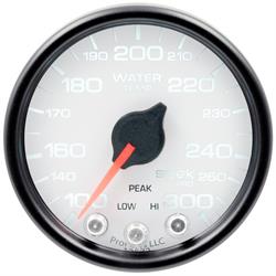 Auto Meter P34612 Spek-Pro Water Temp Gauge, 2-1/16, 100-300 Deg., Domed