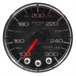 Auto Meter P346318 Spek-Pro Water Temp Gauge, 2-1/16, 100-300 Deg., Flat