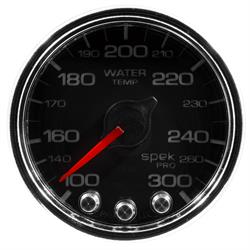 Auto Meter P34631 Spek-Pro Water Temp Gauge, 2-1/16, 100-300 Deg., Domed