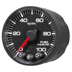 Auto Meter P514328 Spek-Pro Fuel Pressure Gauge, 2-1/16, 0-100 PSI, Flat