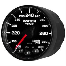 Auto Meter P546328-N2 Spek-Pro Water Temp Gauge, 2-1/16, 100-300 Deg.