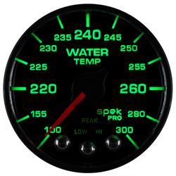 Auto Meter P546328-N2 Spek-Pro Water Temp Gauge, 2-1/16, 100-300 Deg.