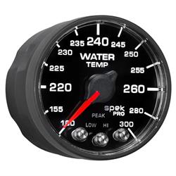 Auto Meter P546328-N2 Spek-Pro Water Temp Gauge, 2-1/16, 100-300 Deg.