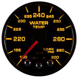 Auto Meter P546328-N2 Spek-Pro Water Temp Gauge, 2-1/16, 100-300 Deg.