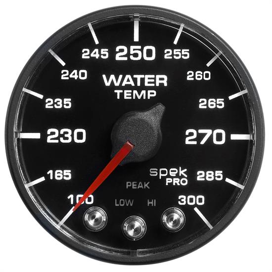 Auto Meter P546328-N3 Spek-Pro Water Temp Gauge, 2-1/16, 100-300 Deg.