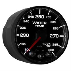 Auto Meter P546328-N3 Spek-Pro Water Temp Gauge, 2-1/16, 100-300 Deg.
