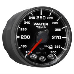 Auto Meter P546328-N3 Spek-Pro Water Temp Gauge, 2-1/16, 100-300 Deg.