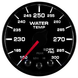 Auto Meter P546328-N3 Spek-Pro Water Temp Gauge, 2-1/16, 100-300 Deg.