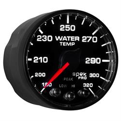 Auto Meter P552328-N1 Spek-Pro Water Temp Gauge, 2-1/16, 180-320 Deg.