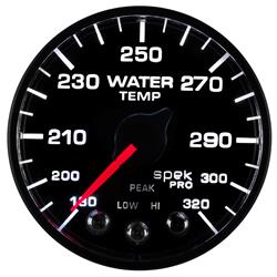 Auto Meter P552328-N1 Spek-Pro Water Temp Gauge, 2-1/16, 180-320 Deg.