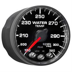 Auto Meter P552328-N1 Spek-Pro Water Temp Gauge, 2-1/16, 180-320 Deg.