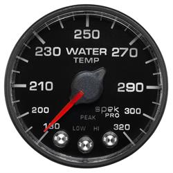 Auto Meter P552328-N1 Spek-Pro Water Temp Gauge, 2-1/16, 180-320 Deg.