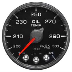 Auto Meter P553328-N1 Spek-Pro Oil Temp Gauge, 2-1/16, 180-320 Deg.