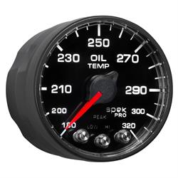 Auto Meter P553328-N1 Spek-Pro Oil Temp Gauge, 2-1/16, 180-320 Deg.