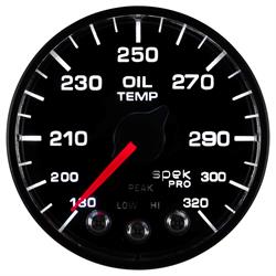Auto Meter P553328-N1 Spek-Pro Oil Temp Gauge, 2-1/16, 180-320 Deg.