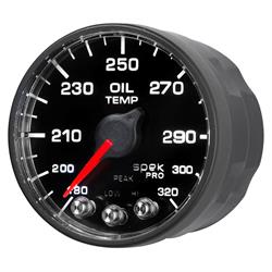 Auto Meter P553328-N1 Spek-Pro Oil Temp Gauge, 2-1/16, 180-320 Deg.