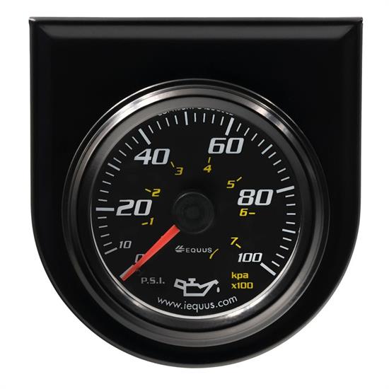 Equus E6244 6000 Series 2 Inch Mech. Oil Pressure Gauge, 0-100PSI