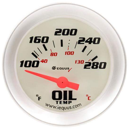 Equus E8243 8000 Series 2 Inch Electric Oil Temperature Gauge