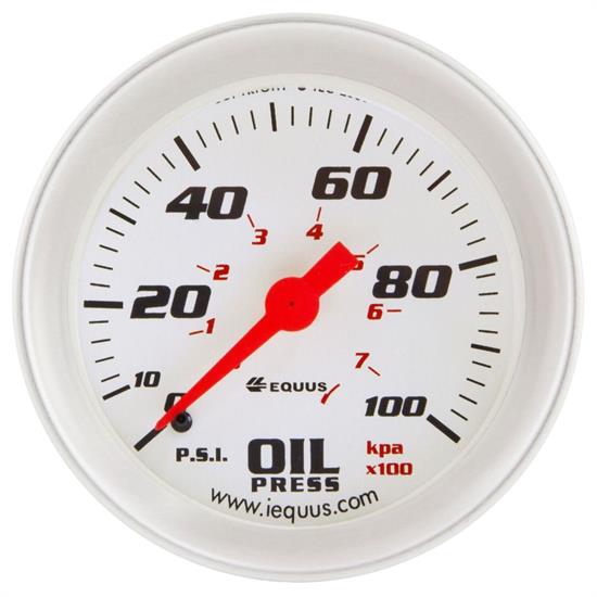 Equus E8444 8000 Series 2-5/8 Inch Mech. Oil Pressure Gauge