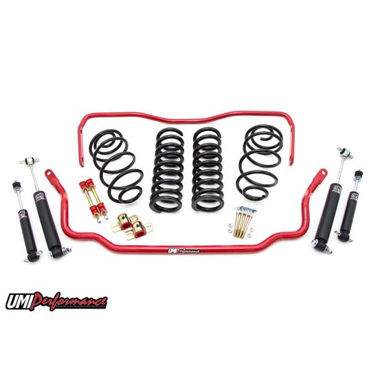 UMI GBF001-2-R 78-88 G-Body Stage 1 Kit, 2 Inch Lowering, Red