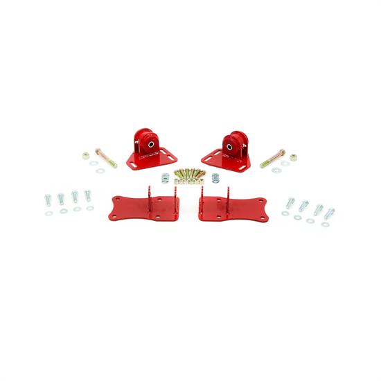 UMI 2608-R 70-74 F-Body LS Swap Engine Mounts, Pair, Red