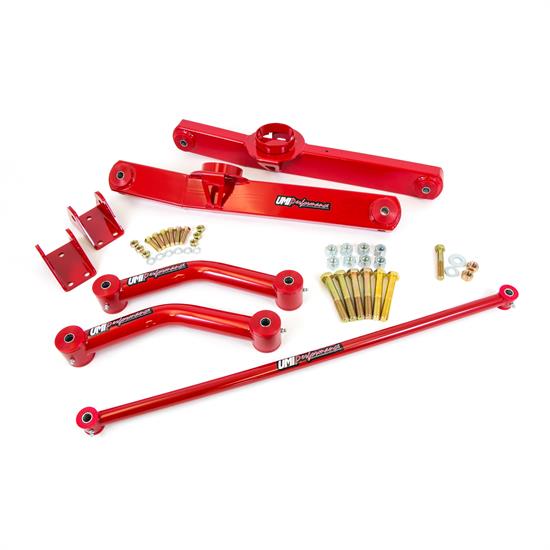 UMI 365002-R 59-64 Chevy B-Body Rear 4-Link Suspension Kit, Red