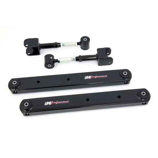 UMI 402126-B 64-67 A-Body Rear Adj. Upper, Boxed Lower Arms,Black