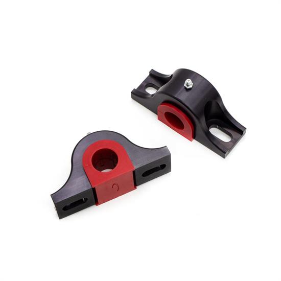 UMI 90046-R Billet Aluminum Rear Sway Bar Mounts 1 Inch, Red