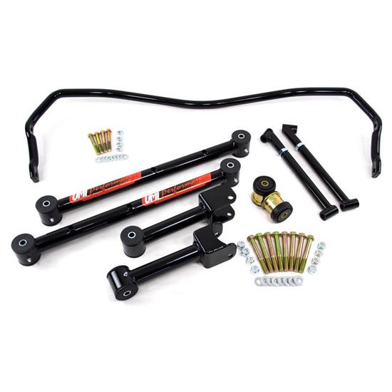 UMI ABR813-B 68-72 A-Body Upper & Lower Control Arm Kit, Black