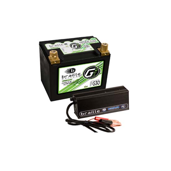 Braille G30C Green-Lite Lithium Ion 12 Volt Battery/Charger Combo