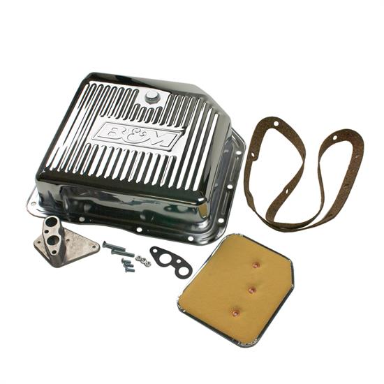 B&M 30289 Chrome Deep Trans Pan For GM TH 350/TH 250 Transs