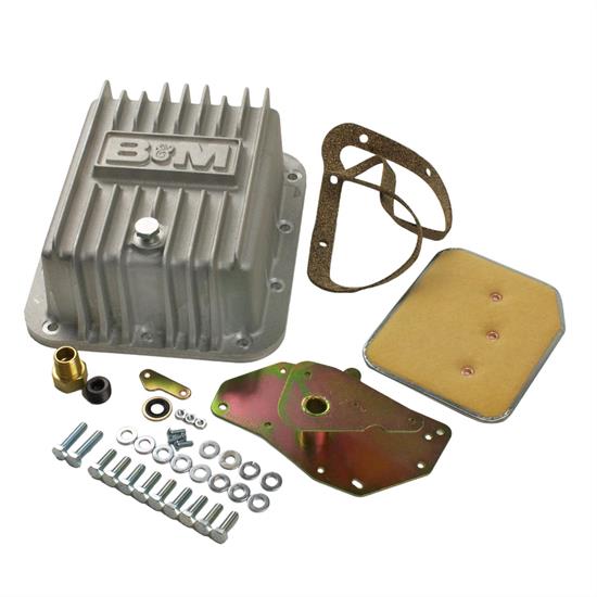 B&M 50281 Cast Deep Transmission Pan for C4 Transmission