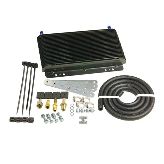 B&M 70255 Trans Oil Cooler, Small Supercooler 9800 BTU Rating