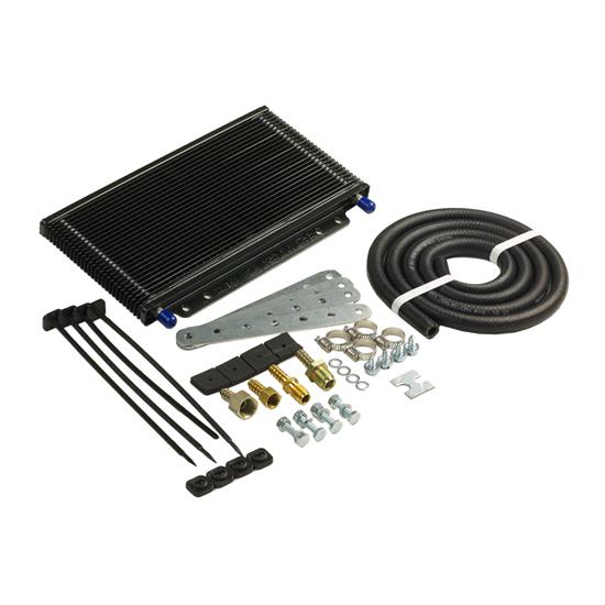 B&M 70264 Oil Cooler, Large Supercooler 14,400 BTU Rating, Black