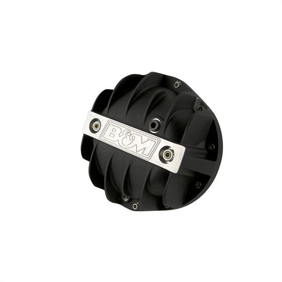 B&M 71504 Cast Alum Differential Cover for GM 8.875" Truck, BLK