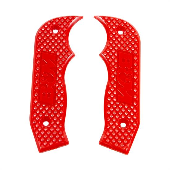 B&M 81204 Shifter Accessory, Red Magnum Grip Side Plates