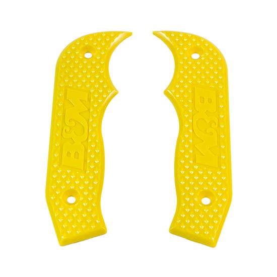 B&M 81206 Shifter Accessory, Yellow Magnum Grip Side Plates