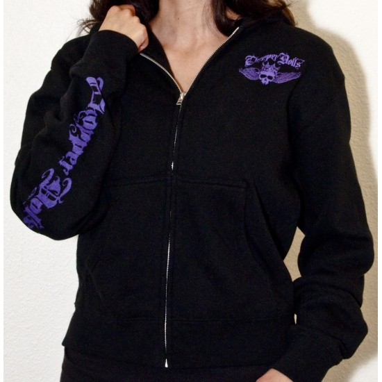 Chopper Dolls Hell On Heels Zip Hoodie