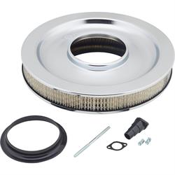 Edelbrock 1826 AVS 650 CFM Carb Kit w/Single Feed, Chrome Filter