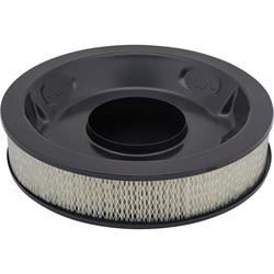 Universal Black 14 Inch Round Air Cleaner Set, 3 Inch Tall