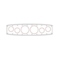 OTB Gear 2406A 1-3 B-24 Bomber Series Dash Panel, 6 Gauge