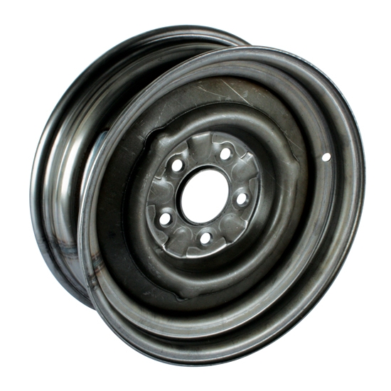 Speedway O/E Style Hot Rod Raw Steel Wheel, 15x5, 5 on 4.75, 3.0 BS